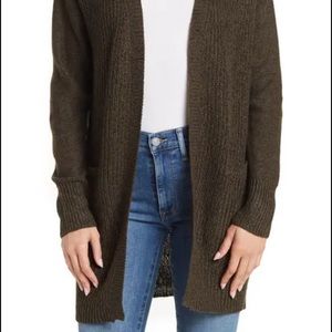 Nordstrom | RDI | Elbow Patch Cardigan | Olive Dark Green